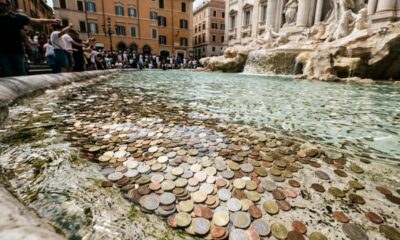 As moedas da Fontana di Trevi têm um destino surpreendente