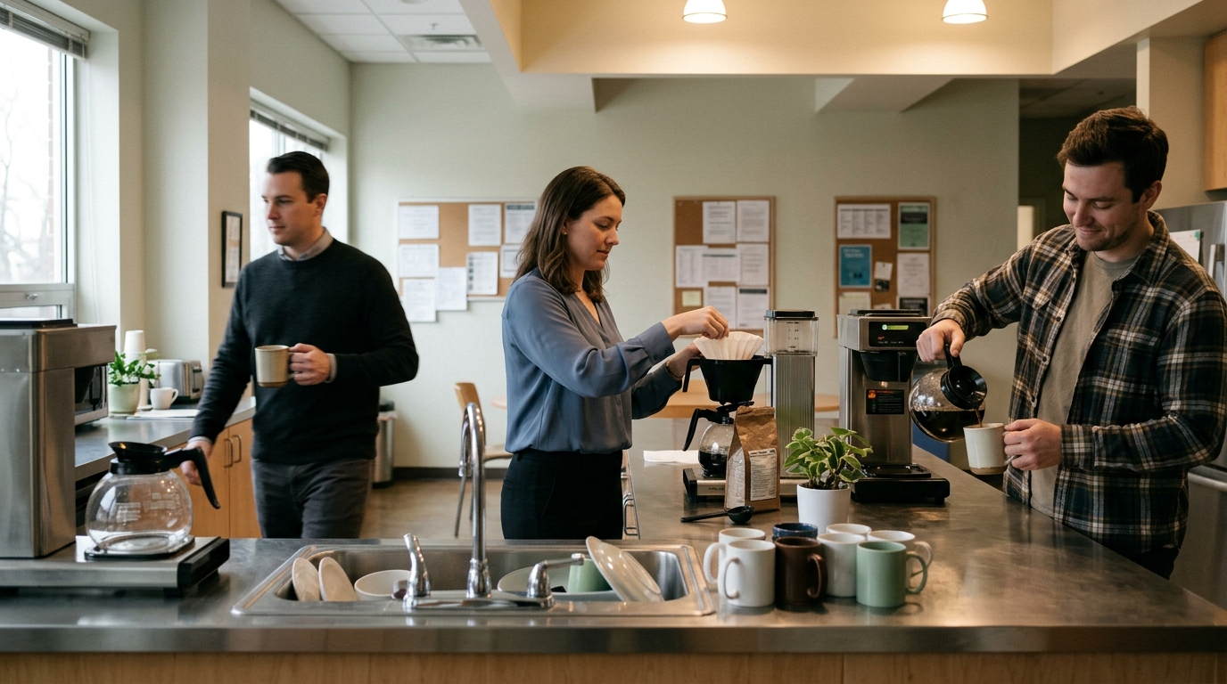 A psicologia confirma: pessoas que passam um café novo quando pegam a última xícara podem não estar só sendo gentis, mas praticando uma forma silenciosa de reciprocidade