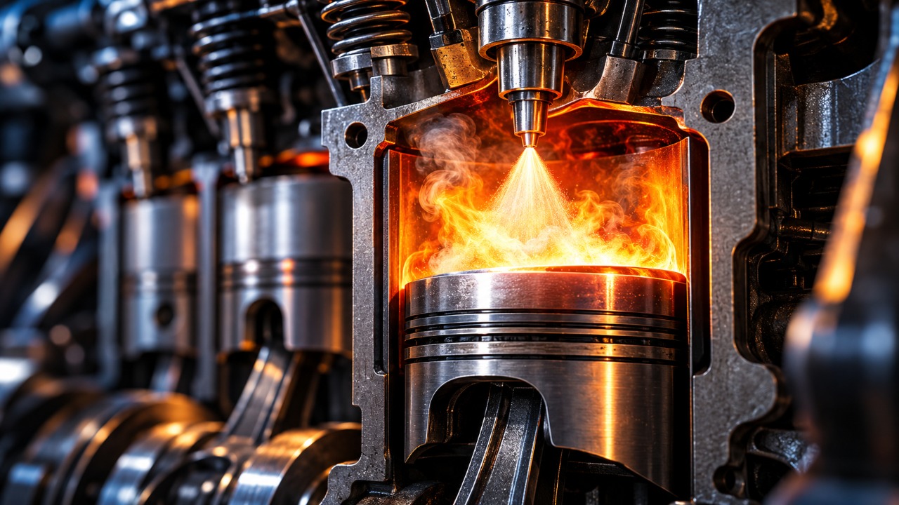 O motor que funciona sem velas de ignição: como a tecnologia de ignição por compressão permite que os motores a diesel trabalhem de maneira diferente dos motores a gasolina