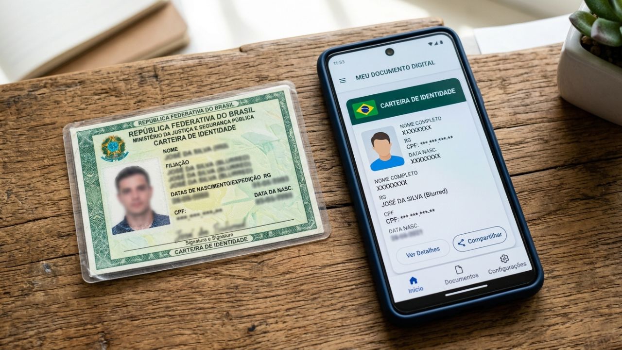 Como iniciar a solicitação da nova carteira de identidade pelo celular e quando o atendimento presencial é necessário
