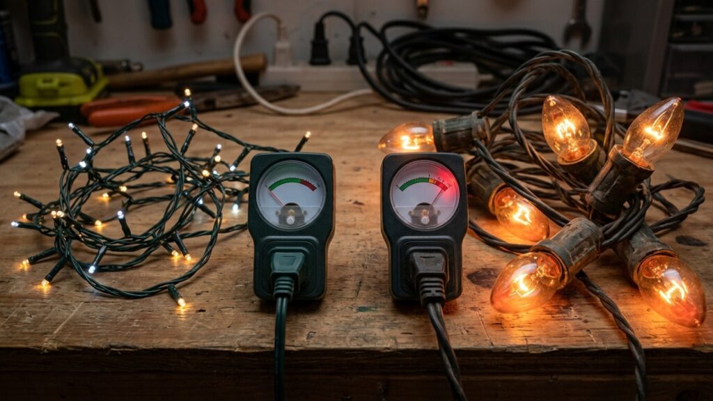 Morador deixa o pisca-pisca ligado a noite toda de novembro a janeiro e descobre quanto isso realmente pesa na conta de luz