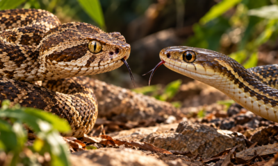 Como distinguir uma víbora de uma cobra sem confundir as espécies: os sinais nos olhos, na cabeça e na cauda que merecem atenção