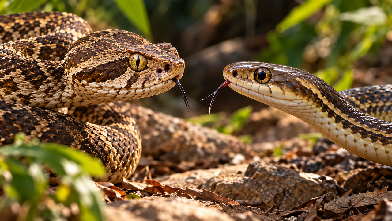 Como distinguir uma víbora de uma cobra sem confundir as espécies: os sinais nos olhos, na cabeça e na cauda que merecem atenção