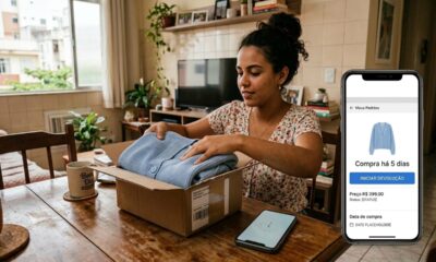 Consumidora compra roupa pela internet, desiste em 5 dias e a loja quer cobrar o frete de volta, mas o direito de arrependimento garante a devolução de tudo