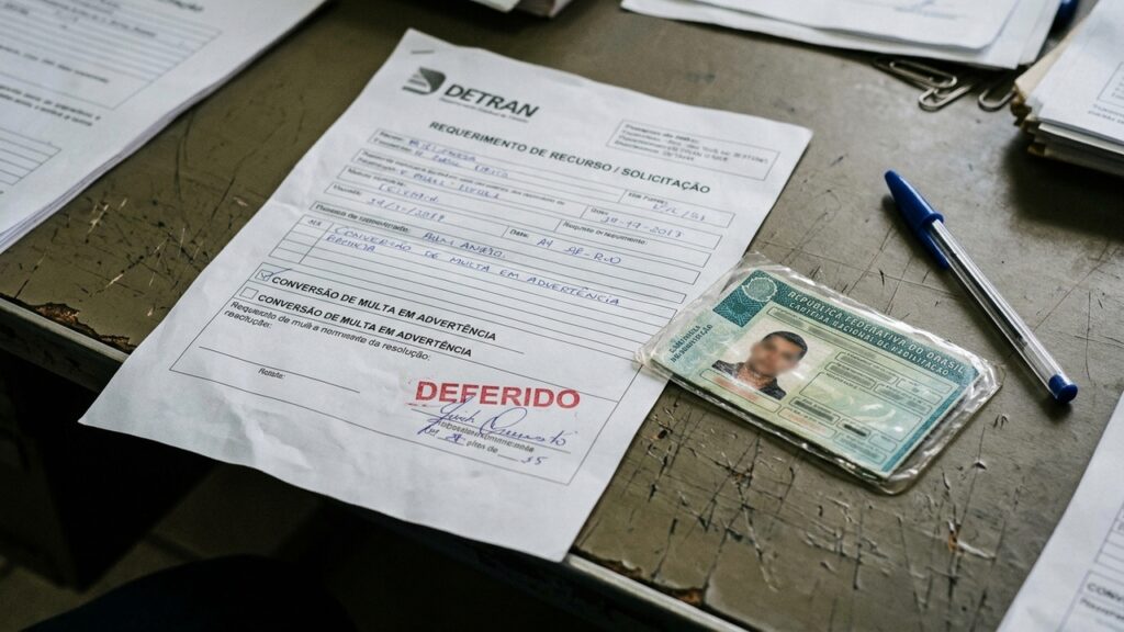Motorista comete infração leve após 12 meses sem pontos, pede conversão e Justiça anula cobrança transformando a multa em advertência