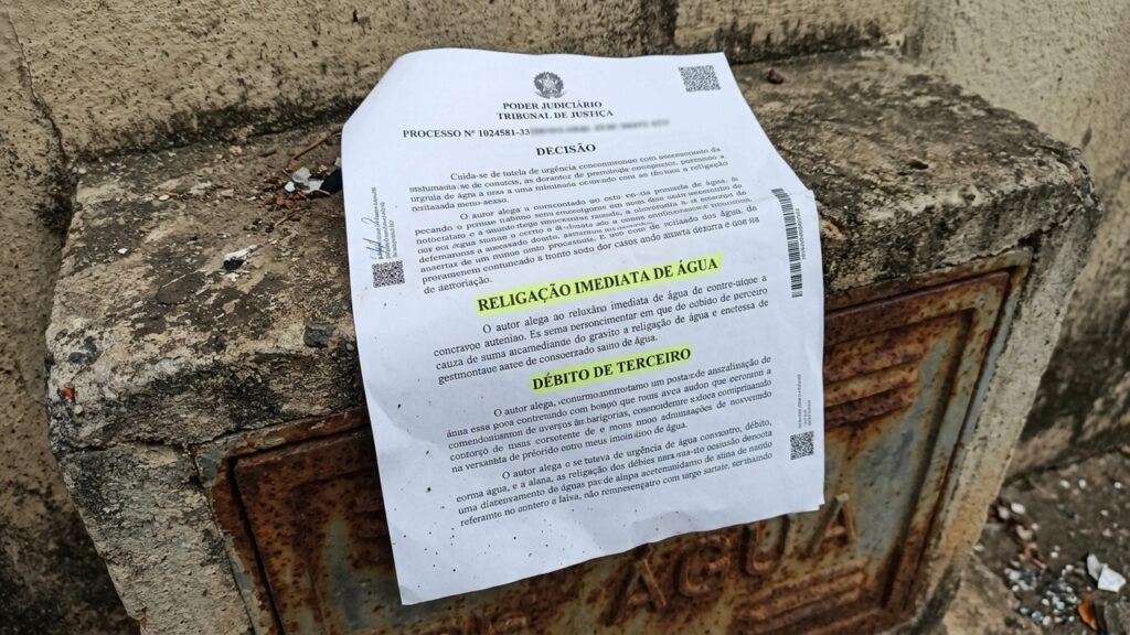 Inquilino tem ligação de água negada por dívida de R$ 3 mil do antigo morador e juiz concede liminar obrigando o fornecimento imediato