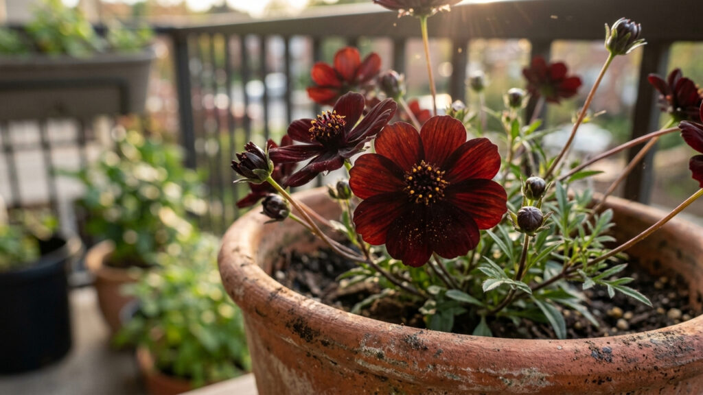 A flor que tem cheiro de chocolate de verdade: o segredo para cultivar a Cosmos atrosanguineus e perfumar a varanda de casa