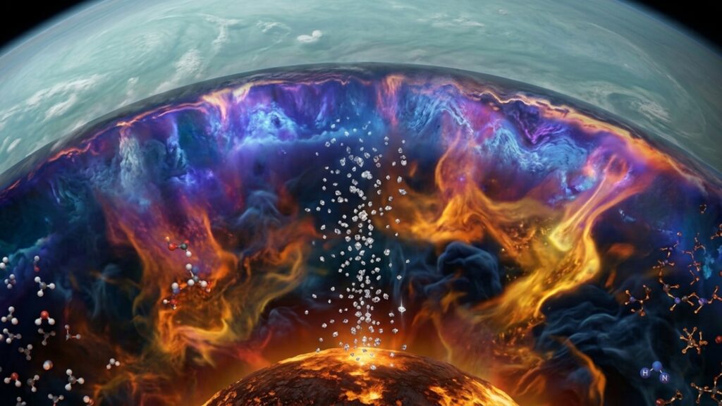 Cientistas acreditam que pode chover diamantes em dois planetas do Sistema Solar, mas o fenômeno acontece muito abaixo das nuvens visíveis