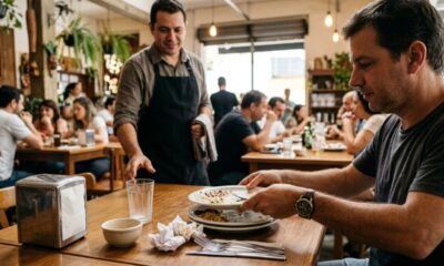 De acordo com especialistas em psicologia, quem empilha os pratos no restaurante pode não estar apenas sendo prestativo, mas mostrando que percebe e valoriza o esforço de quem atende