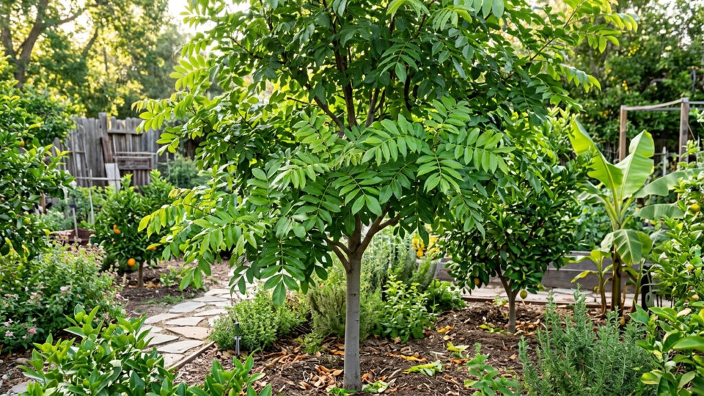 Essa árvore nativa de copa perene atrai dezenas de pássaros para o quintal e é perfeita para formar pomares pequenos em casa