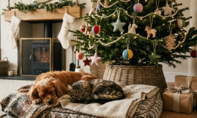 Decoração de Natal segura para pets: ideias criativas para montar a árvore sem riscos de acidentes para cães e gatos