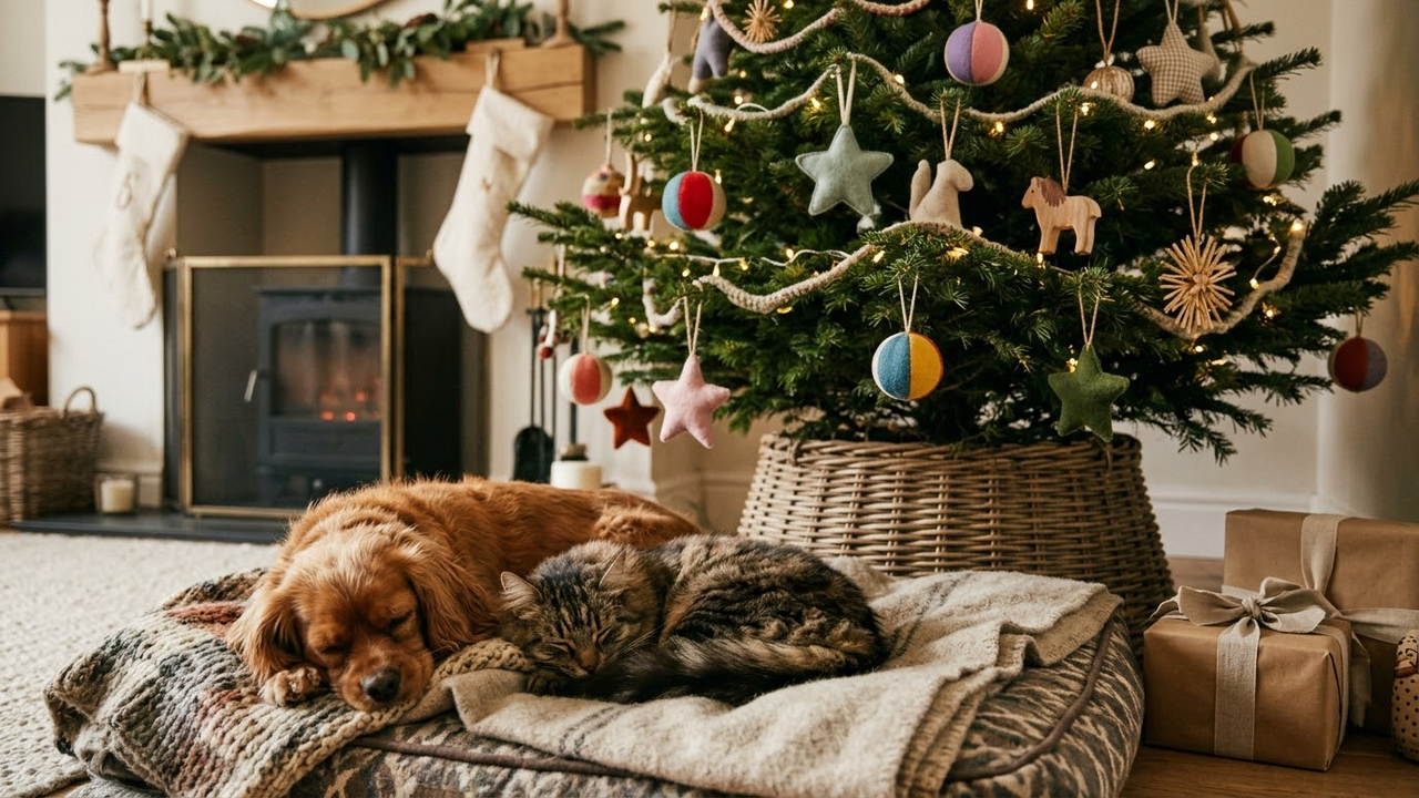 Decoração de Natal segura para pets: ideias criativas para montar a árvore sem riscos de acidentes para cães e gatos