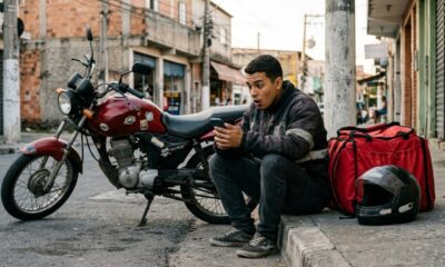 Jovem financia a primeira moto 0 km para trabalhar com entregas e descobre que o seguro anual custa quase o mesmo que cinco parcelas do financiamento