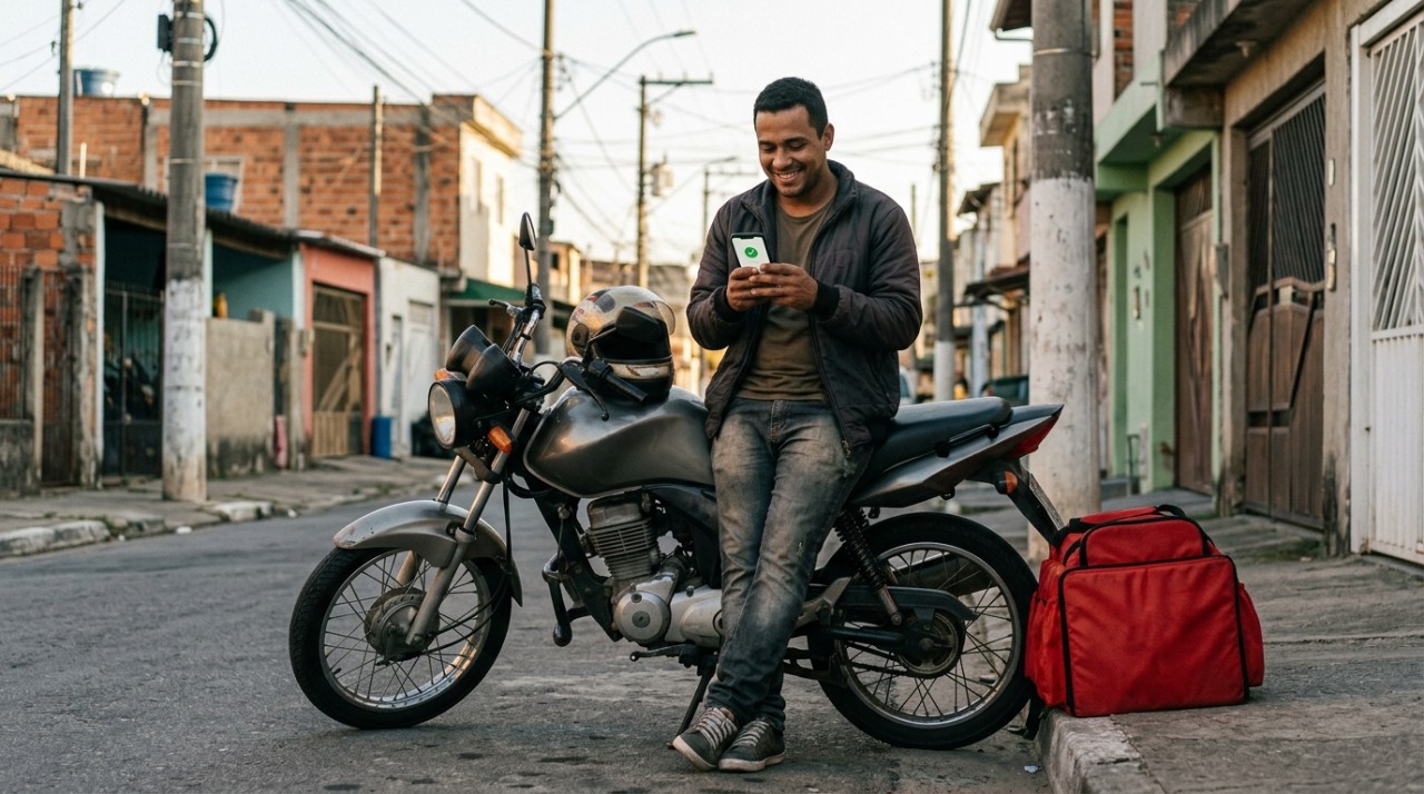 Motoboy usa o 13º para quitar a moto financiada em 48x e descobre quanto economiza de juros ao antecipar parcelas, um direito garantido pelo Código de Defesa do Consumidor