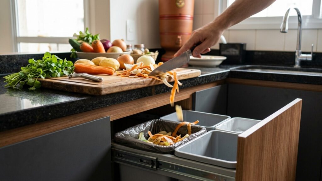 Adeus à lixeira embaixo da pia: especialistas em interior apontam um lugar mais prático para facilitar a rotina e deixar a cozinha mais funcional