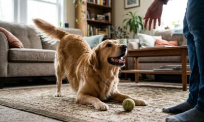 Especialistas em cães explicam: “Quando o cachorro se alonga assim que você chega em casa, ele pode não estar apenas espreguiçando, mas demonstrando alegria, convite para brincar ou vontade de interagir”