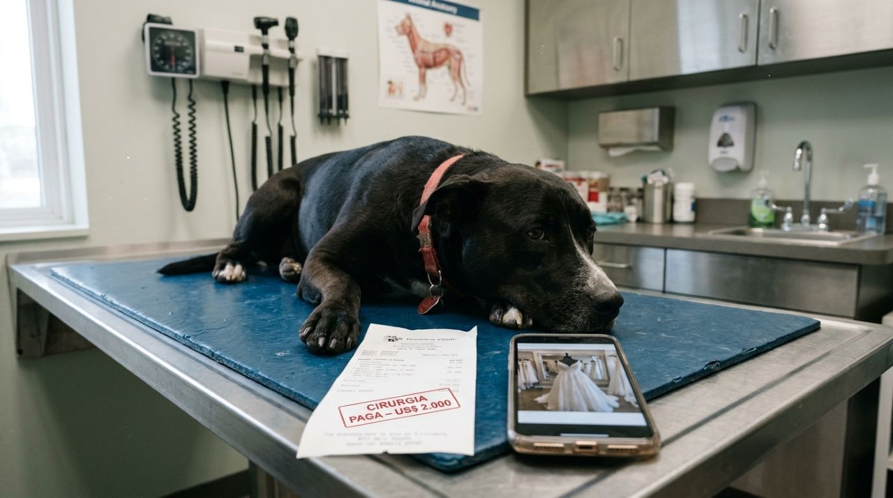 Noiva desiste de vestido de casamento de US$ 2 mil para pagar cirurgia de cachorro de abrigo e surpreende com gesto emocionante