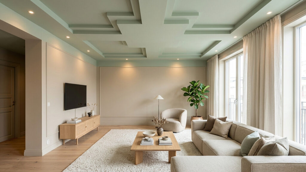 Adeus teto branco de gesso: a nova tendência do teto colorido que transforma a iluminação e dá personalidade à sala