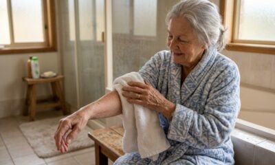 Dermatologistas explicam: “Depois dos 65, tomar banho todos os dias pode não ser o ideal para a pele, já que ela tende a ficar mais fina, seca e sensível com a idade”