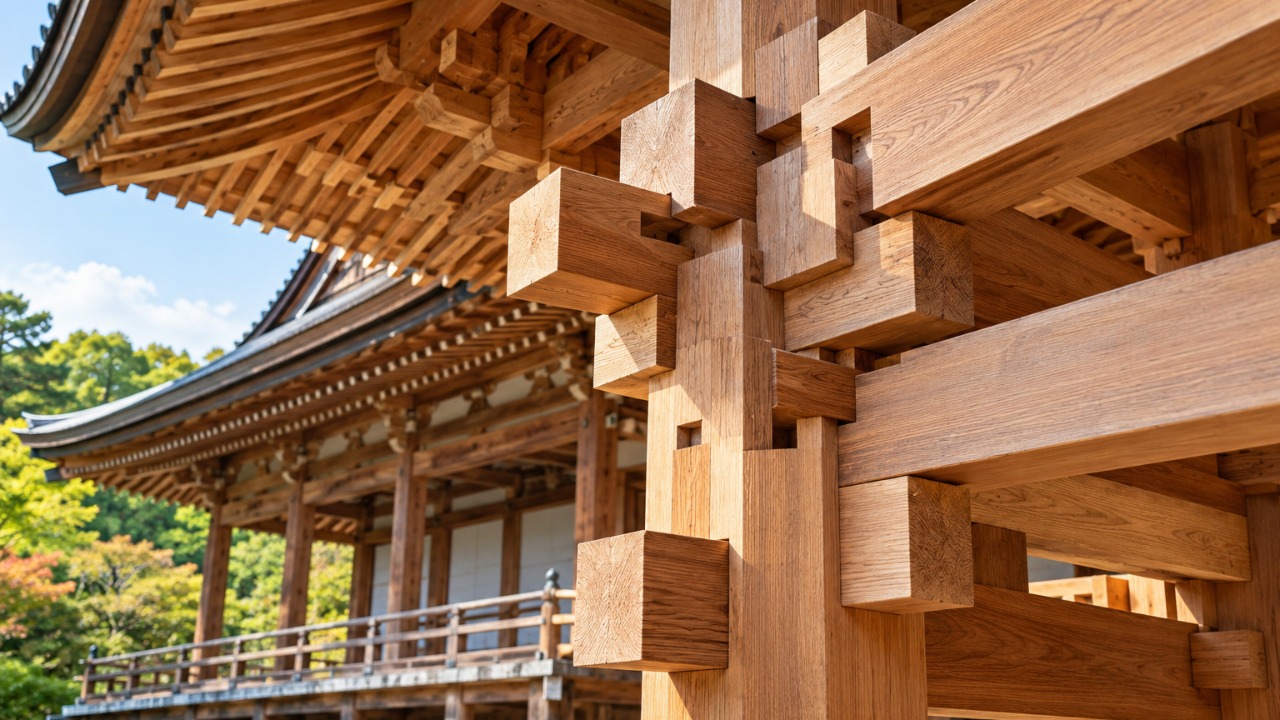 A técnica japonesa de unir peças de madeira sem pregos ou parafusos e como os encaixes tradicionais permitem construir estruturas complexas com precisão