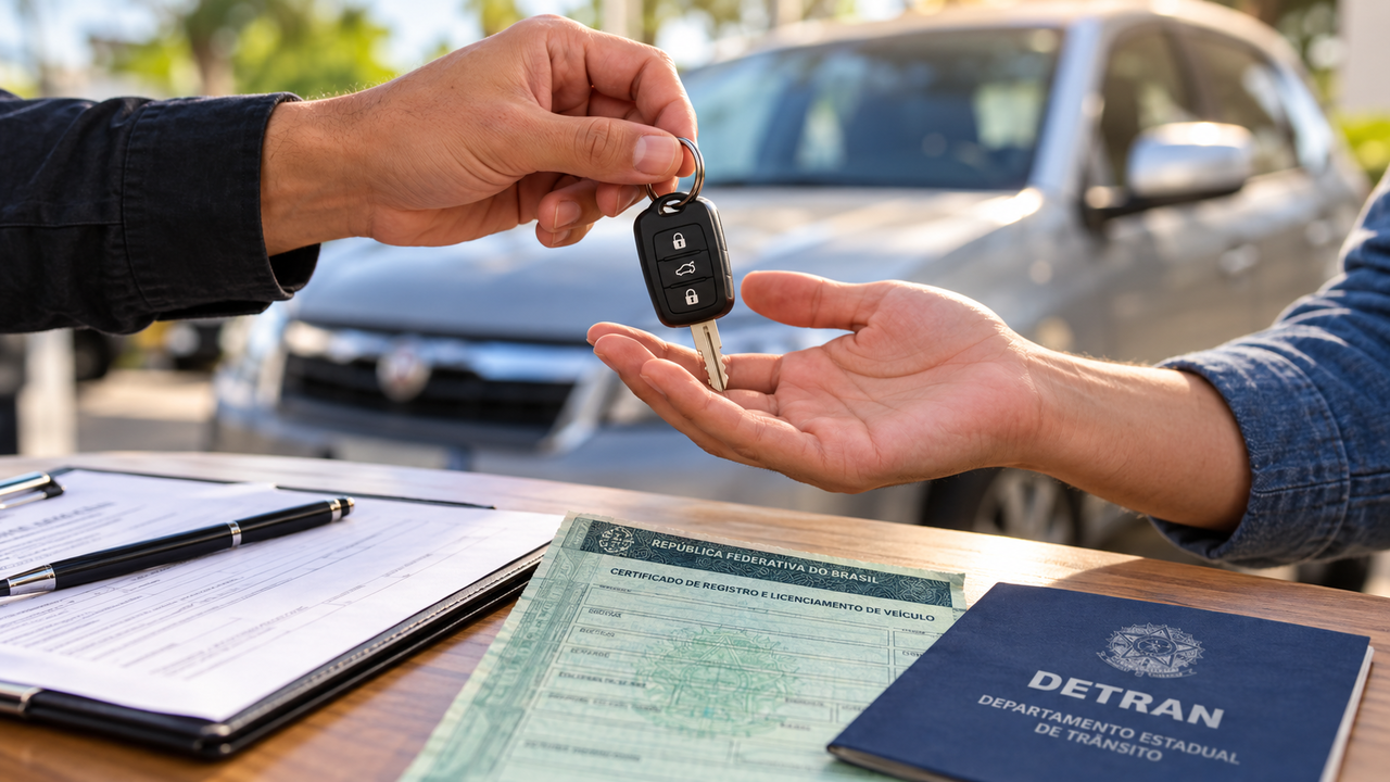 Carro vendido continua registrado no nome do antigo proprietário e uma regra do Código de Trânsito Brasileiro explica o que pode acontecer quando a transferência não é feita dentro do prazo