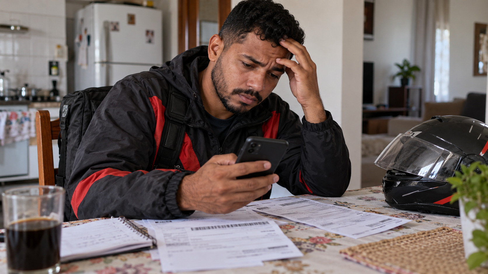 Motoboy financia moto em 48 vezes, perde o emprego no 3º mês e descobre o que acontece se parar de pagar