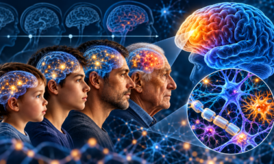 O cérebro humano muda de forma acelerada depois dos 60 anos, revela mapa inédito que acompanha células cerebrais ao longo de toda a vida