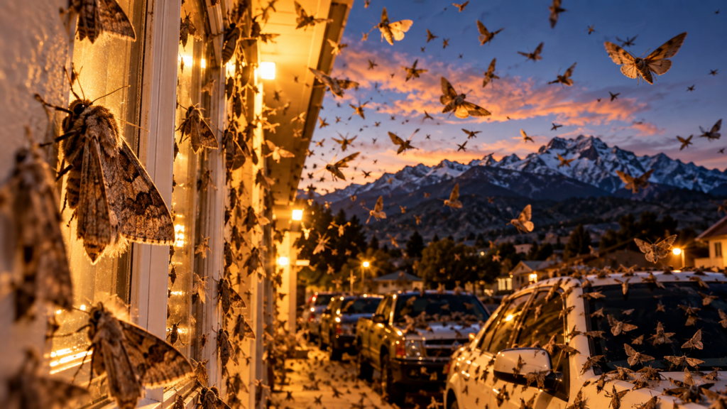 Mariposas de até 5 centímetros invadem casas e carros ao mesmo tempo e cobrem paredes durante migração que percorre centenas de quilômetros