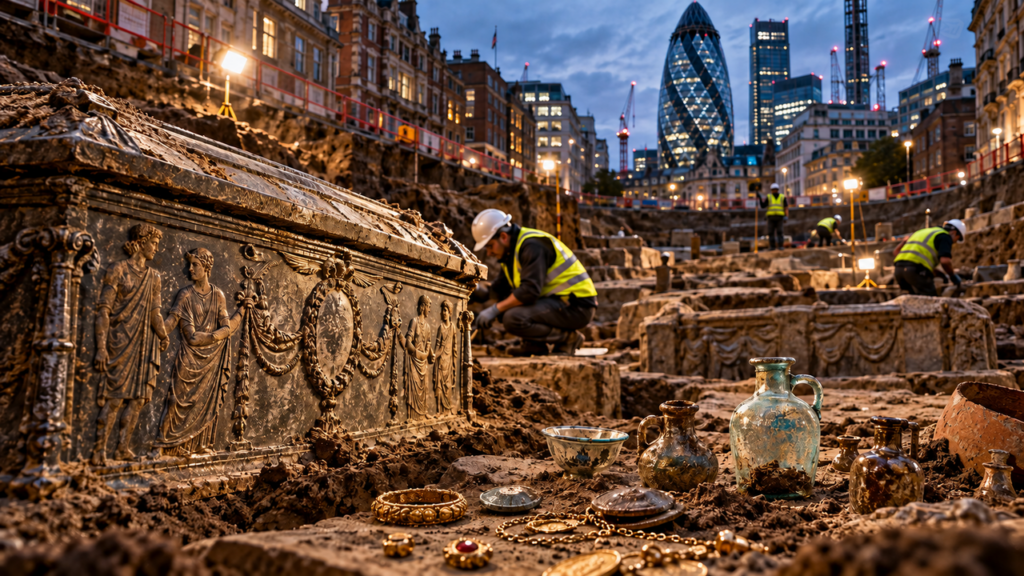 Arqueólogos encontram uma antiga necrópole romana de 1.800 anos preservada sob Londres e revelam um capítulo surpreendente da história da cidade