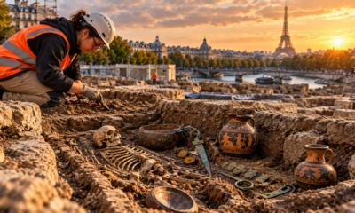 Arqueólogos encontram uma antiga necrópole etrusca de 2.400 anos preservada sob Paris e revelam um capítulo surpreendente da história da cidade