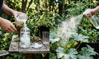 A bebida comum de geladeira que borrifada na dose certa na planta cria um escudo biológico de lactobacilos contra o mofo