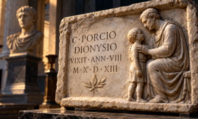 Túmulo romano de quase 2 mil anos guarda uma inscrição dedicada a uma criança que morreu cedo, e as palavras gravadas na pedra revelaram a dor de uma família da Antiguidade