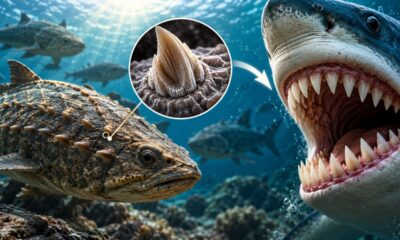 Fósseis de 450 milhões de anos escondiam um detalhe que passou despercebido por décadas: cientistas usaram tecnologia avançada para reconstruir a origem dos dentes e reavaliar antigas teorias sobre a evolução dos vertebrados
