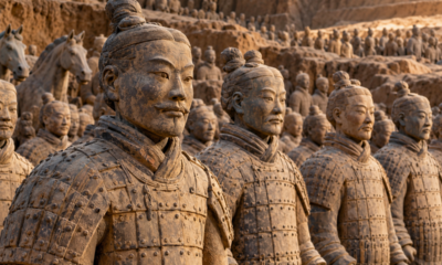Após 2.000 anos, um exército de milhares de soldados de terracota na China continua surpreendendo pesquisadores que tentam descobrir como artesãos conseguiram criar rostos tão diferentes para cada guerreiro