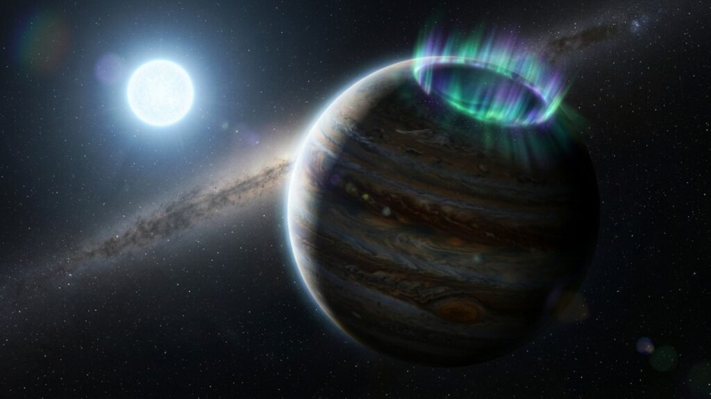 Astrônomos captam pela primeira vez um sinal de rádio vindo diretamente de um exoplaneta a 63 anos-luz da Terra, e a descoberta pode ajudar na busca por mundos habitáveis