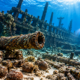 Seis navios da era dos piratas do Caribe são encontrados no fundo do mar das Bahamas com canhões, munições e artefatos preservados por séculos