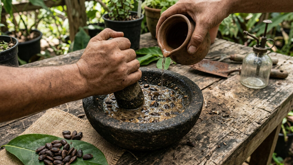 Extrato de sementes de graviola diluído na água: como o bioinseticida natural paralisa lagartas pequenas e protege hortaliças na horta