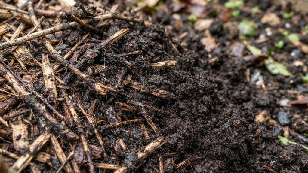 Farinha de casca de abacaxi fermentada na composteira: como a enzima bromelina acelera a decomposição de matéria lenhosa e galhos secos