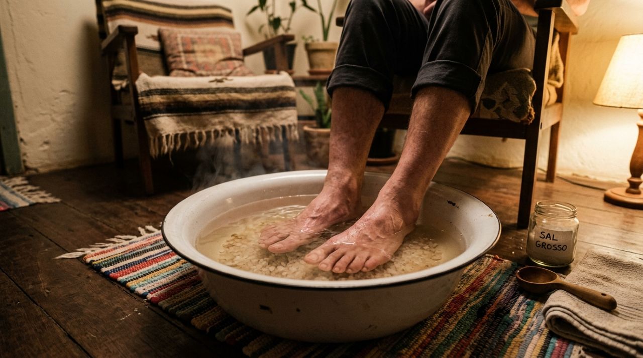 Nem superstição, nem simples costume: lavar os pés com sal antes de dormir é um ritual antigo que atravessa gerações e carrega um significado curioso