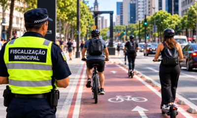 Bicicletas e patinetes elétricos entram na mira da fiscalização, e circular pela calçada ou ignorar os limites de velocidade pode trazer consequências para os condutores