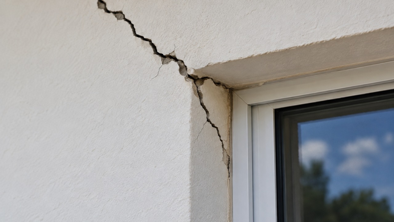 O motivo pelo qual algumas paredes apresentam pequenas rachaduras perto das portas e janelas e como a origem dessas marcas pode estar relacionada à distribuição dos esforços na construção