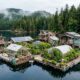 Um casal passou 35 anos construindo uma ilha flutuante com materiais reciclados na costa do Canadá, criou uma casa com jardins, estufas e energia solar e transformou as águas em seu próprio refúgio autossuficiente