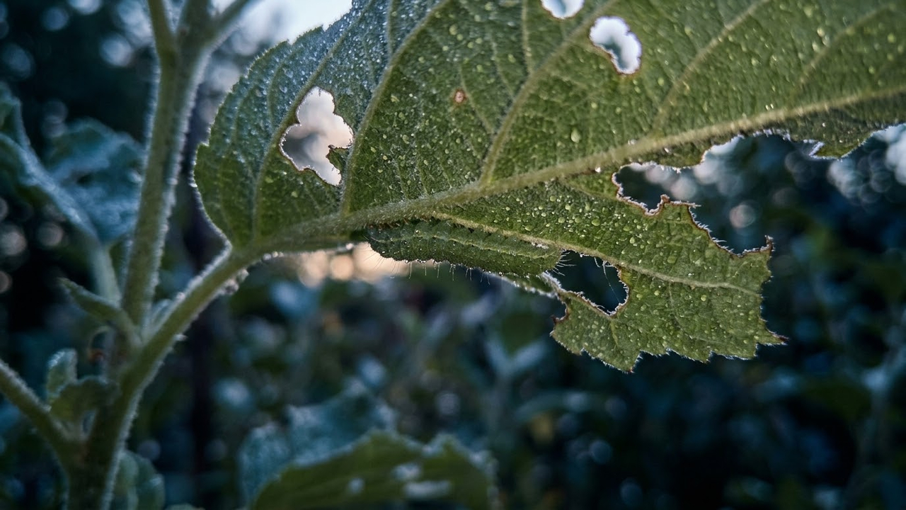 Se as folhas da sua planta aparecerem cheias de furinhos da noite para o dia, faça essa inspeção simples antes do sol nascer