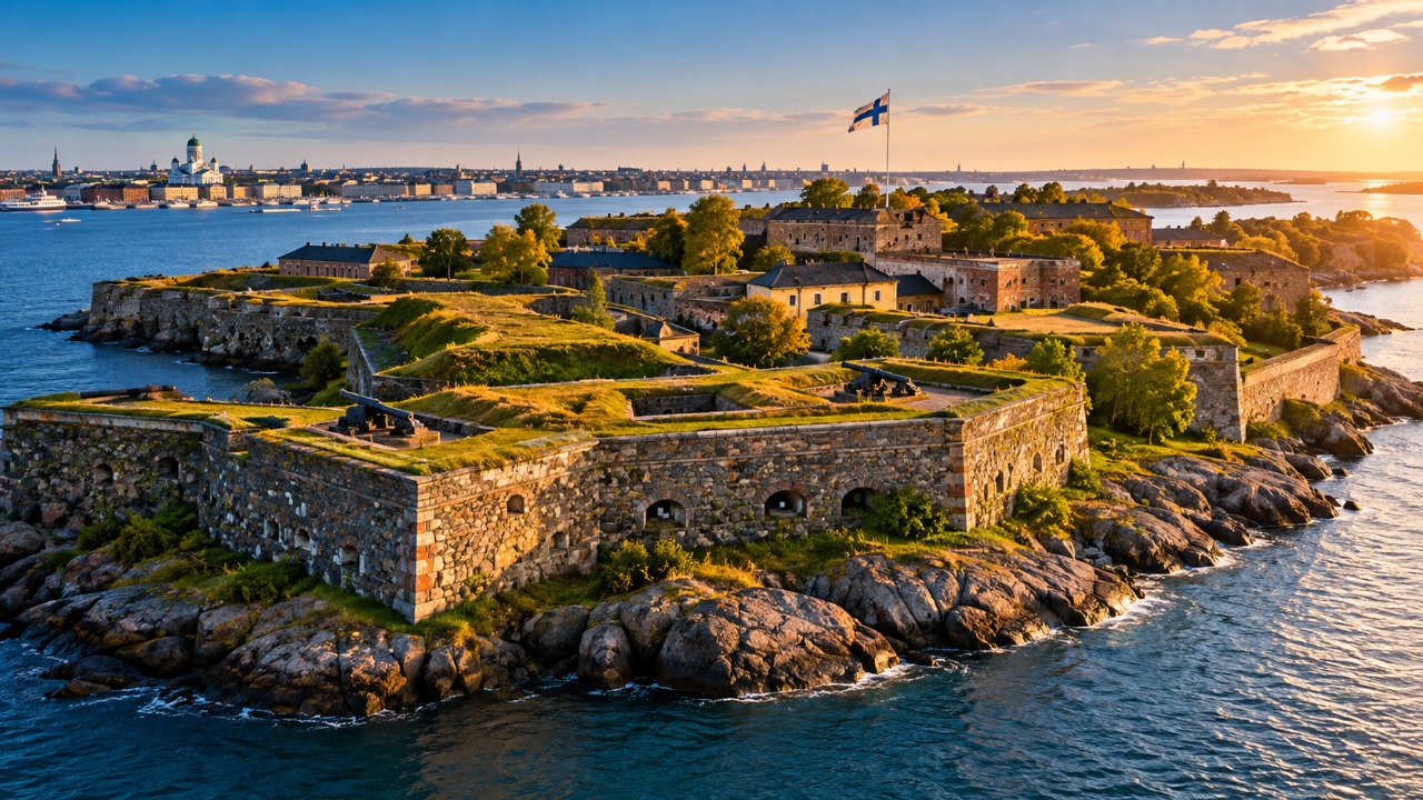 Construída no século XVII, a Fortaleza de Suomenlinna atravessou guerras, mudanças de domínio e transformações militares, deixou de funcionar como importante estrutura defensiva e continua como um dos conjuntos históricos mais conhecidos da Finlândia, com muralhas costeiras, túneis e uma história ligada à disputa pelo controle do mar Báltico