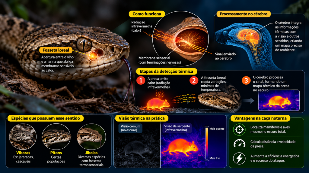 Pouca gente imagina, mas algumas cobras possuem um sentido impressionante que permite localizar suas presas mesmo quando não conseguem enxergar nada