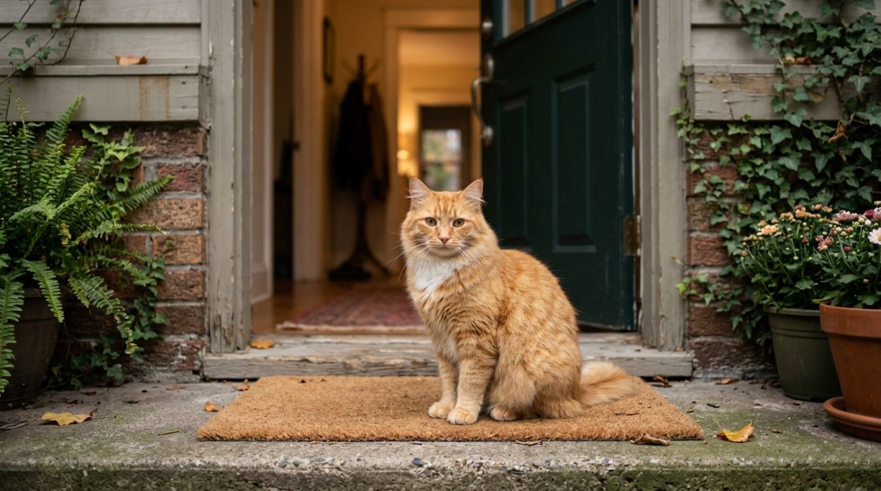 Gato de rua decide que não quer mais viver abandonado, escolhe uma casa para chamar de lar e surpreende os moradores ao mostrar que estava pronto para ganhar uma família