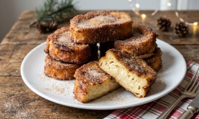 Chefs de cozinha explicam: para a rabanada de Natal ficar dourada por fora e macia por dentro, não deixe o pão mergulhado no leite por muito tempo, mas umedeça sem encharcar