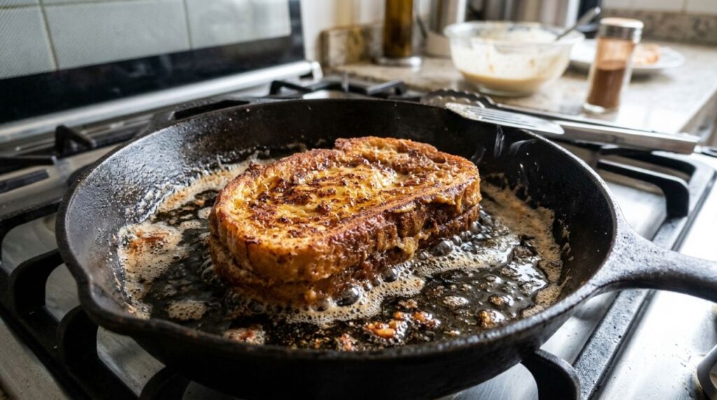 Chefs de cozinha explicam: para a rabanada de Natal ficar dourada por fora e macia por dentro, não deixe o pão mergulhado no leite por muito tempo, mas umedeça sem encharcar