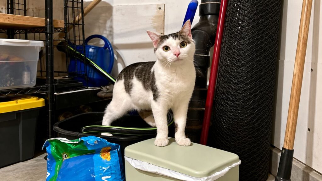 Gatinho minúsculo corre até casal que passeava com o cachorro e começa a miar desesperadamente por ajuda