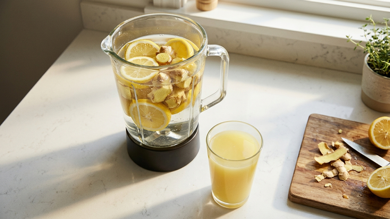 Gengibre e limão no liquidificador antes do café da manhã: para que serve e por que nutricionistas recomendam a combinação